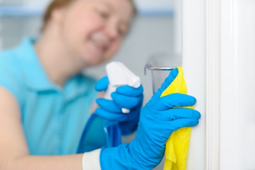 Office cleaning in Bow focused on shared workspaces and meeting rooms
