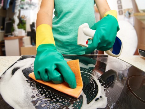 Eco-friendly cleaning team supporting recycling in Bow