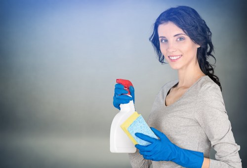 Post-construction cleaning in Bow for kitchen surfaces and fixtures